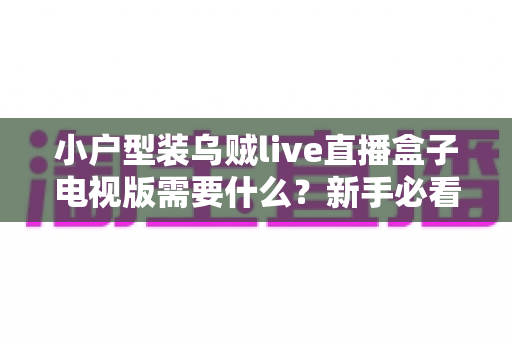 小户型装乌贼live直播盒子电视版需要什么？新手必看的完整安装指南与设备清单