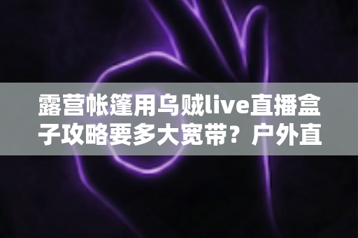 露营帐篷用乌贼live直播盒子攻略要多大宽带？户外直播带宽配置全指南