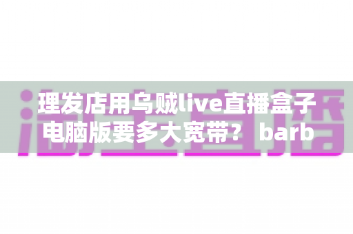 理发店用乌贼live直播盒子电脑版要多大宽带? barber店主必看的带宽配置与优化全指南 理发店用乌贼live直播盒子电脑版要多大宽带? barber店主必看的带宽配置与优化全指南
