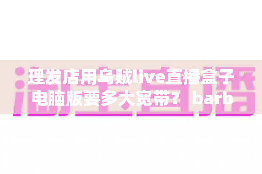 理发店用乌贼live直播盒子电脑版要多大宽带？ barber店主必看的带宽配置与优化全指南