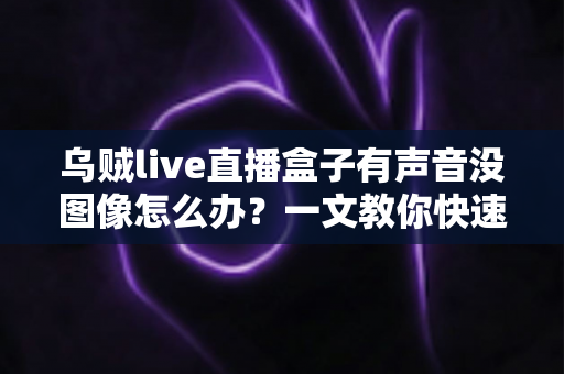 乌贼live直播盒子有声音没图像怎么办？一文教你快速排查与彻底解决