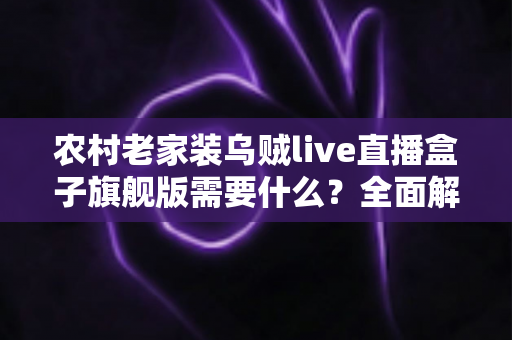 农村老家装乌贼live直播盒子旗舰版需要什么?全面解析安装条件、准备工作与实用建议 农村老家装乌贼live直播盒子旗舰版需要什么?全面解析安装条件、准备工作与实用建议