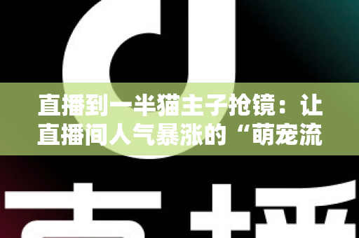 直播到一半猫主子抢镜：让直播间人气暴涨的“萌宠流量密码”与应对全攻略