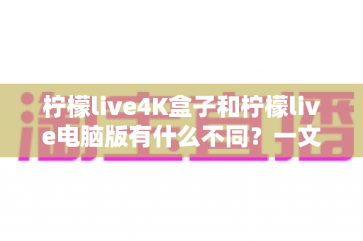 柠檬live4K盒子和柠檬live电脑版有什么不同？一文读懂两大版本的核心差异与选购指南