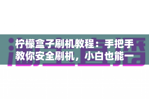 柠檬盒子刷机教程：手把手教你安全刷机，小白也能一次成功