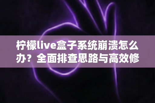柠檬live盒子系统崩溃怎么办?全面排查思路与高效修复指南全解析 柠檬live盒子系统崩溃怎么办?全面排查思路与高效修复指南全解析