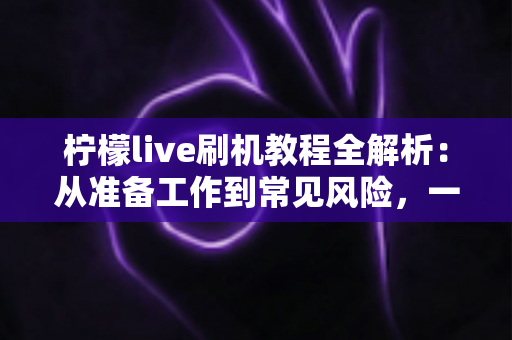 柠檬live刷机教程全解析：从准备工作到常见风险，一篇看懂刷机全流程的实用指南