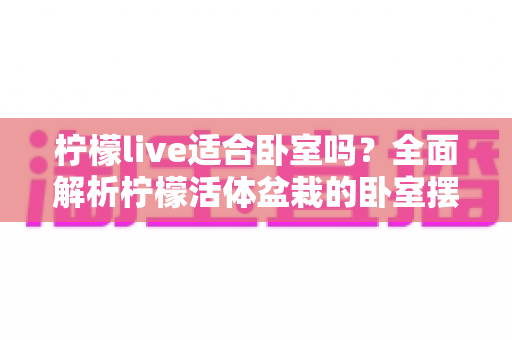 柠檬live适合卧室吗？全面解析柠檬活体盆栽的卧室摆放利弊与养护指南