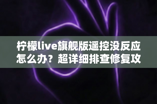 柠檬live旗舰版遥控没反应怎么办？超详细排查修复攻略，让你秒变维修高手轻松搞定操控难题