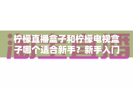 柠檬直播盒子和柠檬电视盒子哪个适合新手？新手入门选购完全指南与对比解析