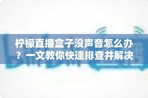 柠檬直播盒子没声音怎么办？一文教你快速排查并解决声音故障的实用指南