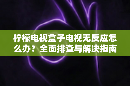 柠檬电视盒子电视无反应怎么办？全面排查与解决指南助你快速恢复观影体验