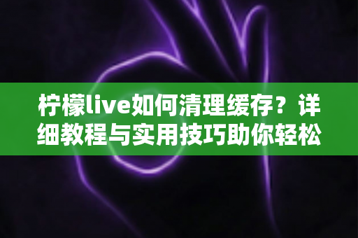 柠檬live如何清理缓存？详细教程与实用技巧助你轻松解决手机卡顿烦恼