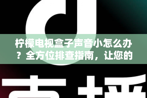 柠檬电视盒子声音小怎么办?全方位排查指南,让您的观影体验重回震撼音效 柠檬电视盒子声音小怎么办?全方位排查指南,让您的观影体验重回震撼音效
