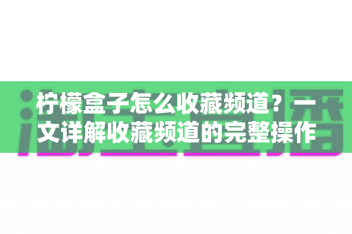 柠檬盒子怎么收藏频道？一文详解收藏频道的完整操作指南与实用技巧