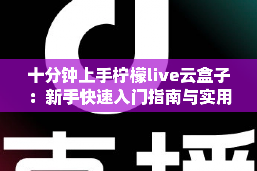 十分钟上手柠檬live云盒子：新手快速入门指南与实用技巧全解析