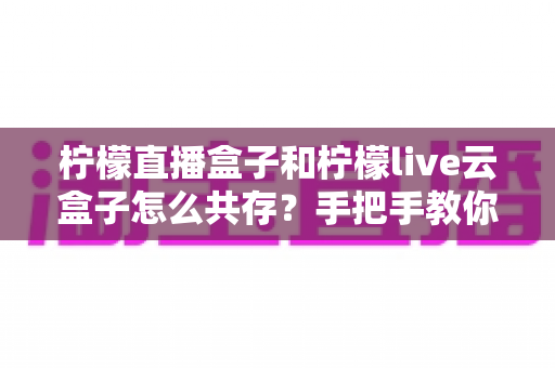 柠檬直播盒子和柠檬live云盒子怎么共存?手把手教你实现双版本安装的完整攻略 柠檬直播盒子和柠檬live云盒子怎么共存?手把手教你实现双版本安装的完整攻略