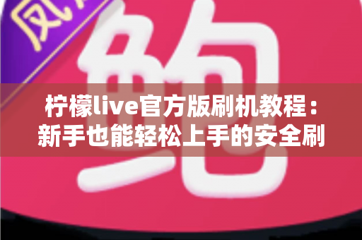 柠檬live官方版刷机教程：新手也能轻松上手的安全刷机全流程指南