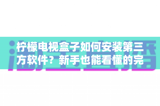 柠檬电视盒子如何安装第三方软件?新手也能看懂的完整安装教程与实用技巧 柠檬电视盒子如何安装第三方软件?新手也能看懂的完整安装教程与实用技巧