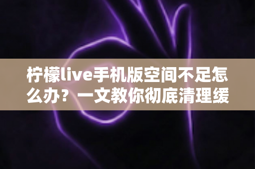 柠檬live手机版空间不足怎么办？一文教你彻底清理缓存、释放存储空间的实用指南