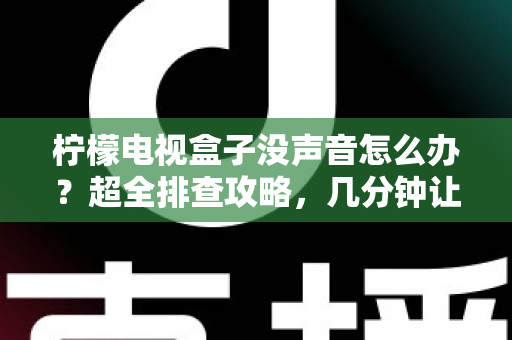 柠檬电视盒子没声音怎么办？超全排查攻略，几分钟让声音“回来”