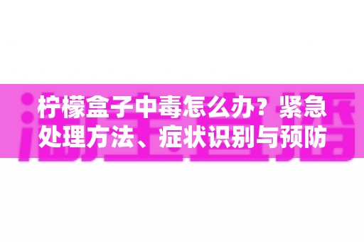 柠檬盒子中毒怎么办?紧急处理方法、症状识别与预防指南全解析 柠檬盒子中毒怎么办?紧急处理方法、症状识别与预防指南全解析