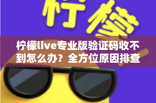 柠檬live专业版验证码收不到怎么办?全方位原因排查与快速解决攻略大全 柠檬live专业版验证码收不到怎么办?全方位原因排查与快速解决攻略大全