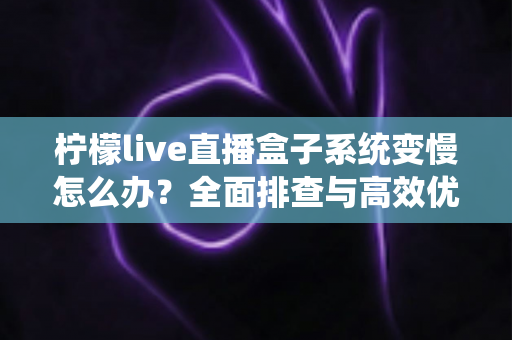 柠檬live直播盒子系统变慢怎么办?全面排查与高效优化指南,让你的直播盒子重获流畅体验 柠檬live直播盒子系统变慢怎么办?全面排查与高效优化指南,让你的直播盒子重获流畅体验