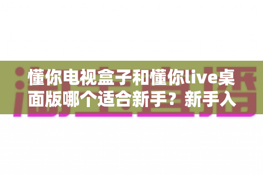 懂你电视盒子和懂你live桌面版哪个适合新手？新手入门选择全指南
