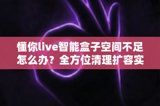 懂你live智能盒子空间不足怎么办？全方位清理扩容实用指南帮你轻松解决