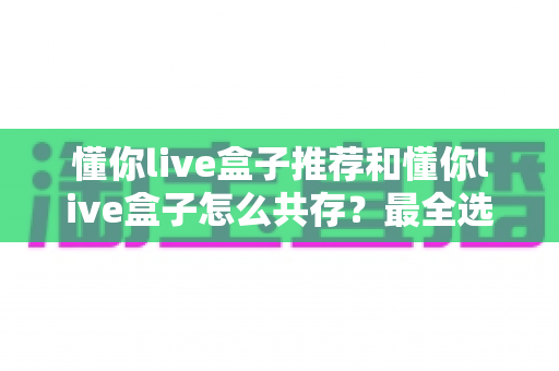 懂你live盒子推荐和懂你live盒子怎么共存?最全选购指南与共存设置攻略一文讲透 懂你live盒子推荐和懂你live盒子怎么共存?最全选购指南与共存设置攻略一文讲透