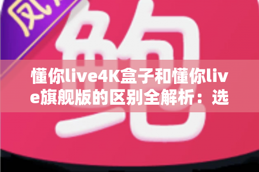 懂你live4K盒子和懂你live旗舰版的区别全解析:选购前必看的深度对比指南 懂你live4K盒子和懂你live旗舰版的区别全解析:选购前必看的深度对比指南