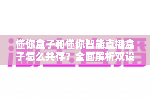懂你盒子和懂你智能直播盒子怎么共存？全面解析双设备共存方案与实用技巧