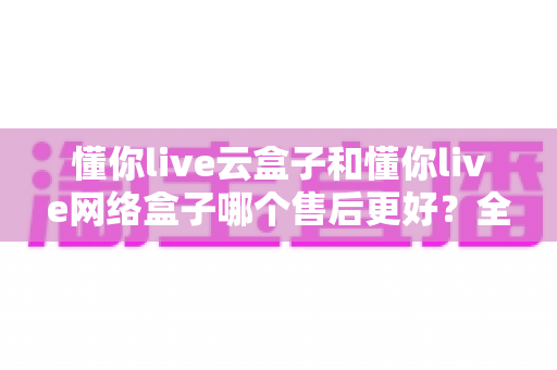懂你live云盒子和懂你live网络盒子哪个售后更好？全方位售后对比与选购深度指南
