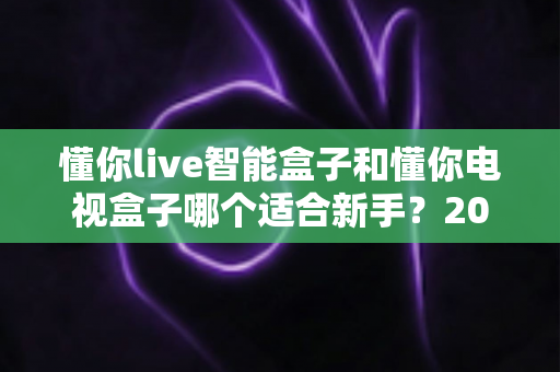 懂你live智能盒子和懂你电视盒子哪个适合新手？2024年新手选购全攻略与深度对比指南