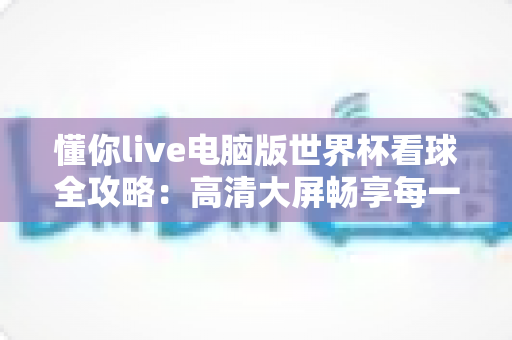 懂你live电脑版世界杯看球全攻略：高清大屏畅享每一场绿茵盛宴