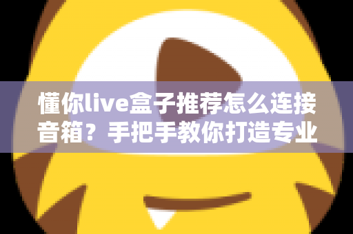 懂你live盒子推荐怎么连接音箱?手把手教你打造专业级直播音效 懂你live盒子推荐怎么连接音箱?手把手教你打造专业级直播音效
