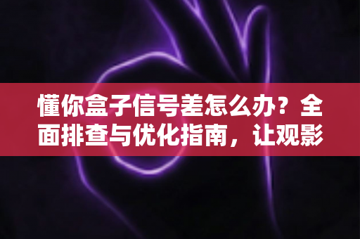 懂你盒子信号差怎么办？全面排查与优化指南，让观影体验流畅如初