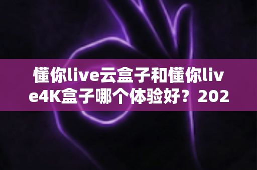 懂你live云盒子和懂你live4K盒子哪个体验好？2025年深度对比评测，帮你选对不花冤枉钱