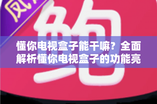 懂你电视盒子能干嘛?全面解析懂你电视盒子的功能亮点与家庭娱乐实用指南 懂你电视盒子能干嘛?全面解析懂你电视盒子的功能亮点与家庭娱乐实用指南