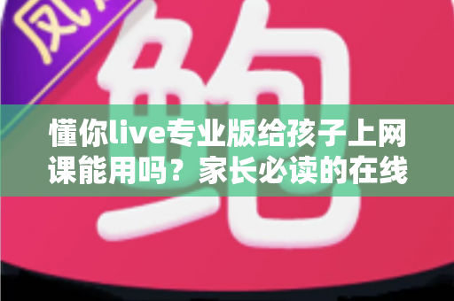 懂你live专业版给孩子上网课能用吗？家长必读的在线课堂工具全面解析与实用指南