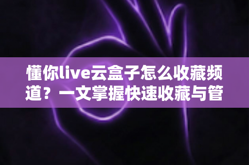 懂你live云盒子怎么收藏频道?一文掌握快速收藏与管理频道的全流程技巧 懂你live云盒子怎么收藏频道?一文掌握快速收藏与管理频道的全流程技巧