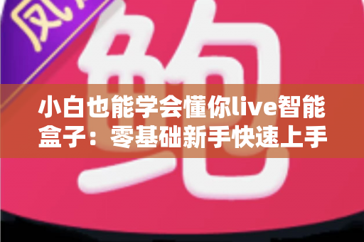 小白也能学会懂你live智能盒子:零基础新手快速上手的保姆级教程与实用技巧 小白也能学会懂你live智能盒子:零基础新手快速上手的保姆级教程与实用技巧
