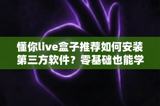 懂你live盒子推荐如何安装第三方软件?零基础也能学会的完整教程与实用指南 懂你live盒子推荐如何安装第三方软件?零基础也能学会的完整教程与实用指南