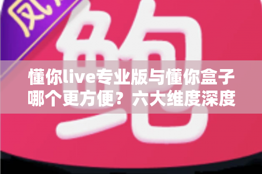 懂你live专业版与懂你盒子哪个更方便？六大维度深度对比，帮你轻松选对不踩坑