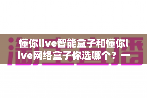 懂你live智能盒子和懂你live网络盒子你选哪个?一篇看懂两大盒子差异的终极选购指南 懂你live智能盒子和懂你live网络盒子你选哪个?一篇看懂两大盒子差异的终极选购指南