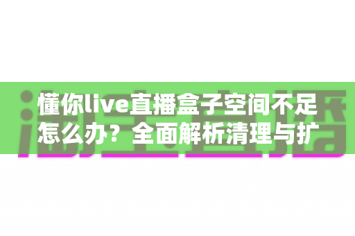 懂你live直播盒子空间不足怎么办?全面解析清理与扩容的实用解决方案 懂你live直播盒子空间不足怎么办?全面解析清理与扩容的实用解决方案