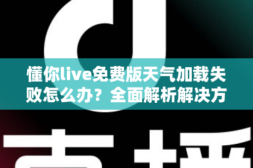 懂你live免费版天气加载失败怎么办？全面解析解决方法与实用技巧