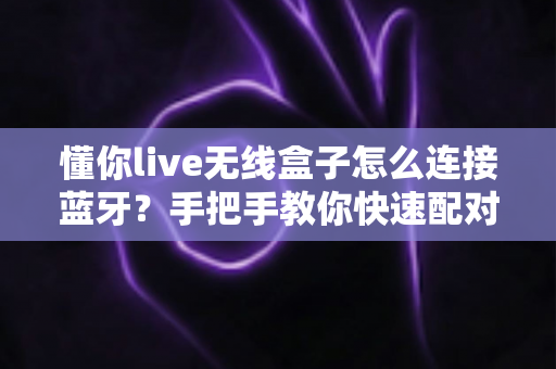 懂你live无线盒子怎么连接蓝牙?手把手教你快速配对、排查故障的完整实用指南 懂你live无线盒子怎么连接蓝牙?手把手教你快速配对、排查故障的完整实用指南