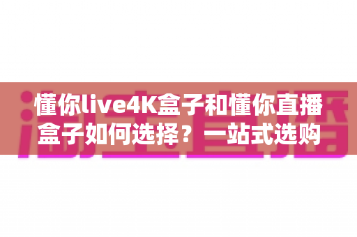 懂你live4K盒子和懂你直播盒子如何选择？一站式选购指南助你找到最适合的观影利器